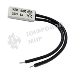 Термостат биметаллический KSD9700 5А/45 С нормально разомкнутый