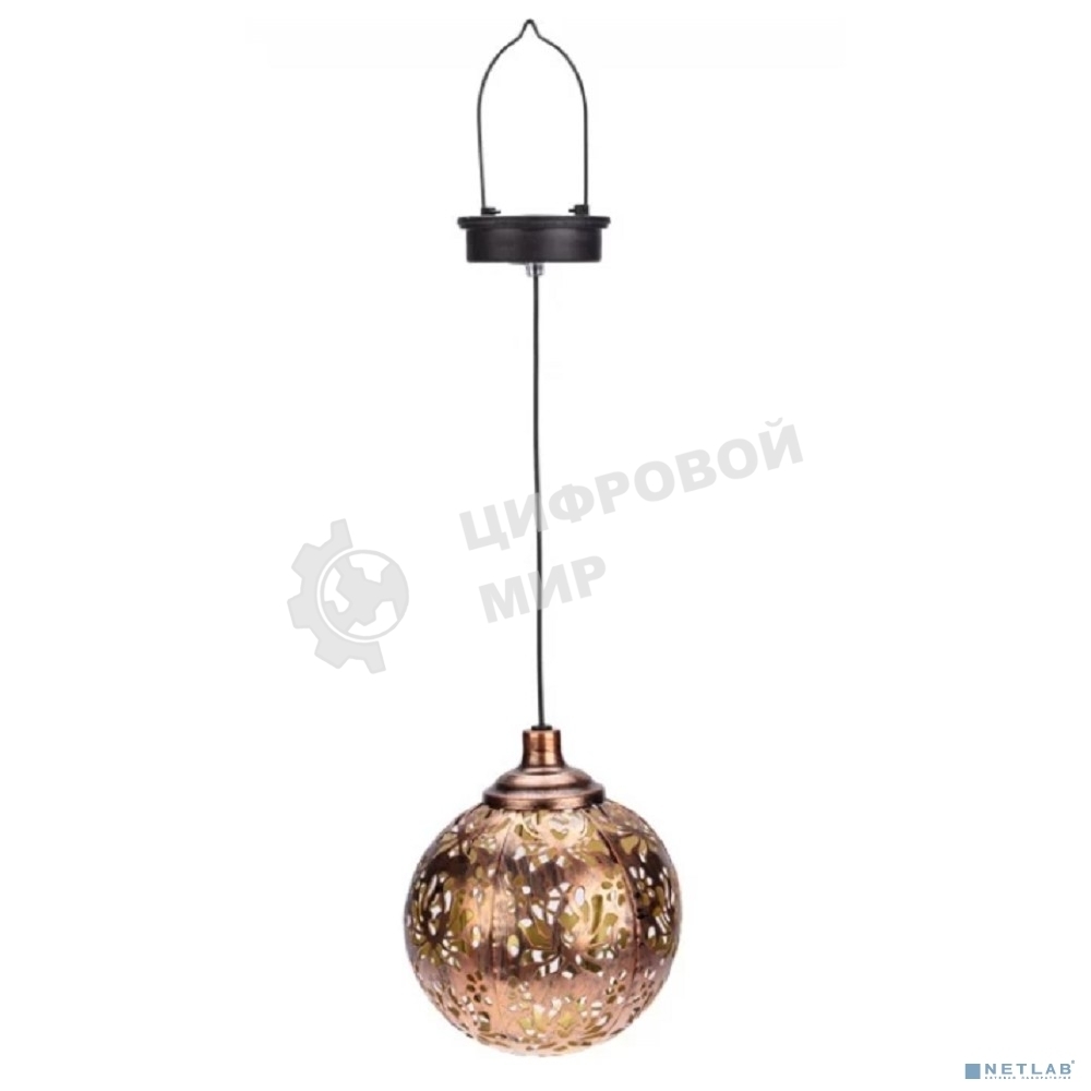 Светильник подвесной Rexant Галата, 3000К, встроенный аккумулятор, солнечная панель, коллекция Стамбул