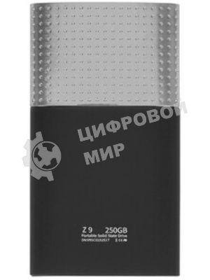 Внешний SSD Netac Z9, 250 Gb, USB 3.2 Gen 2 Type-C, R/W 550/480, черный