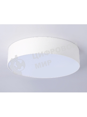Потолочный светодиодный светильник Ambrella light FV5519 WH белый LED 26W 3000K D220*58 (Без ПДУ)