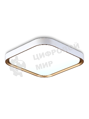 Потолочный светодиодный светильник Ambrella light FZ1259 WH/GD белый/золото 27W 5000K 350*350*60 (Без ПДУ)