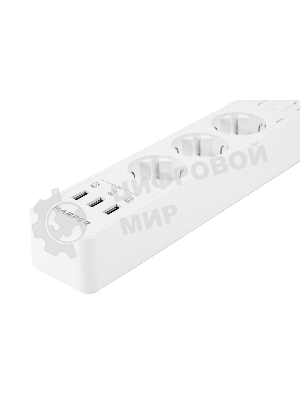 Удлинитель с USB зарядкой Harper UCH-330 White