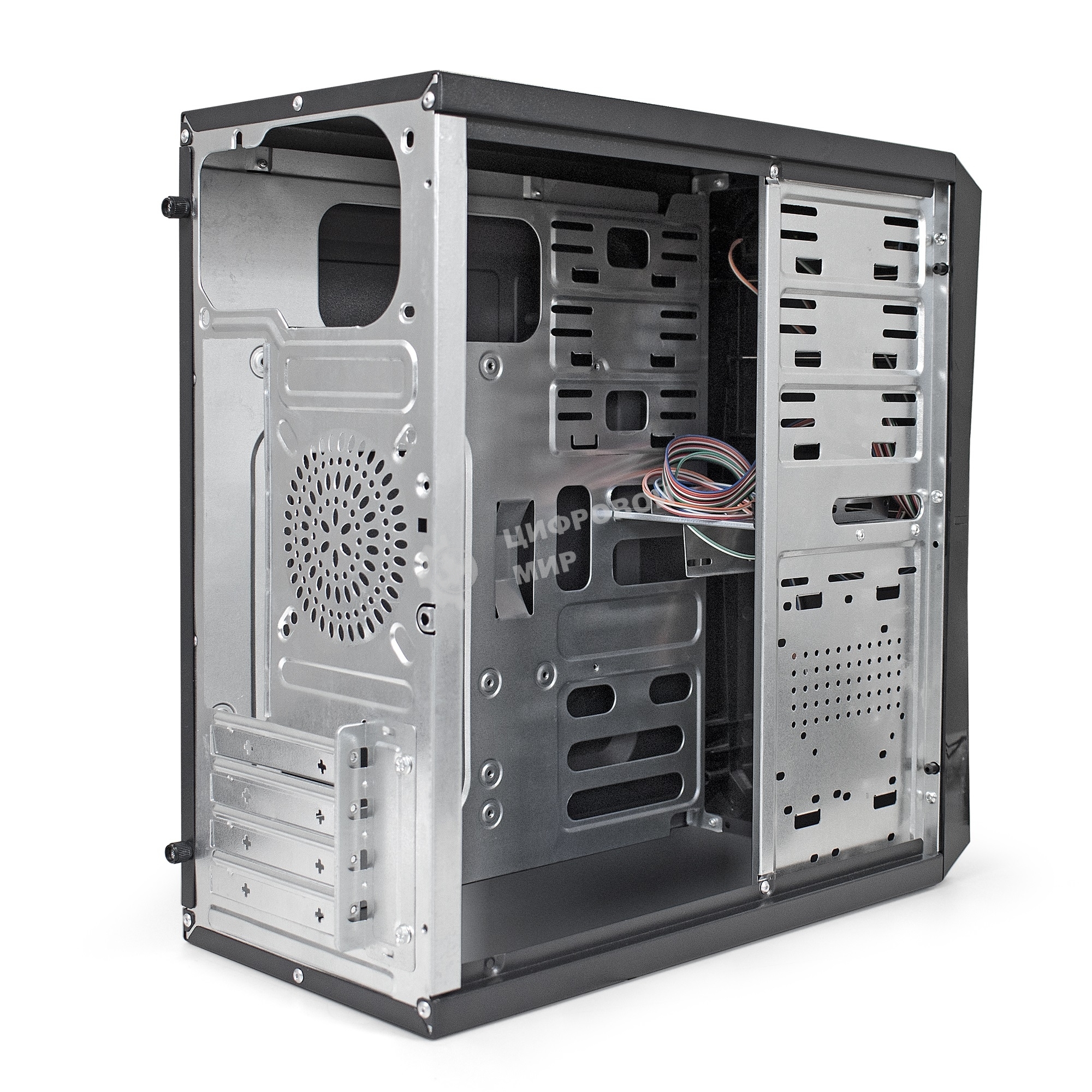Компьютерный корпус ExeGate EX284032RUS Minitower BA-203U Black, mATX, (без БП), 2хUSB+1хUSB 3.0, Audio