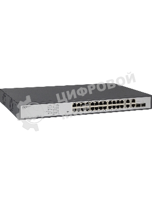 Коммутатор неуправляемый PoE ORIGO Unmanaged Switch 26x1000Base-T (24x1000Base-T PoE), 2xCombo 1000Base-T/SFP, PoE Budget 370W, Long-range PoE up to 250m, 19