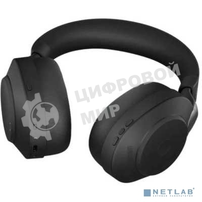 Беспроводные/проводные наушники Jabra Evolve2 85 MS Stereo черный, полноразмерные, Bluetooth + адаптер USB-A, до 37 ч
