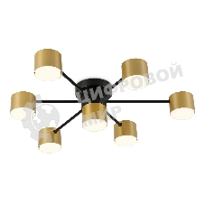 Потолочный светильник Ambrella light FL51726/7 BK/GD черный/золото GX53/7 max 12W 645*135