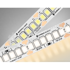 Светодиодная лента Ambrella light GS3301 2835 240Led/ 18W m/ 24V IP20 3000K/ 5000*10*1.2mm (2 конт.)