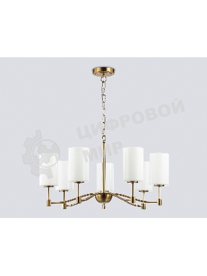 Люстра Ambrella light LH56053/7 BS/FR латунь/белый матовый E14*7 max 40W D680*950