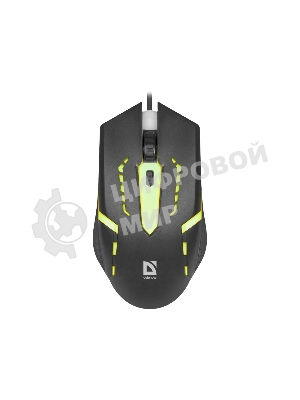 Мышь проводная Defender Hit MB-601 черный, 1200 dpi, USB, кнопки - 4