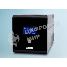 Источник бесперебойного питания PowerMan Smart Sine 1000 черный (Pure Sine Wave/LCD Display/USB/Software/RJ11/45)