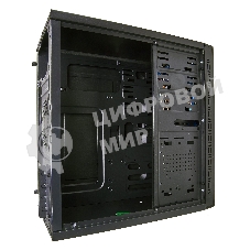 Компьютерный корпус Minitower ExeGate EX272749RUS QA-412U Black, mATX, (без БП), 2хUSB+2хUSB 3.0, Audio