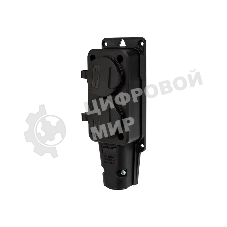 Розетка штепсельная Rexant двухместная влагозащищенная, с/з, 16 А, IP54 каучук