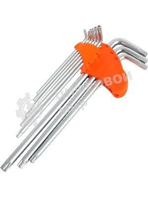 Набор ключей PATRIOT SKТ-9EL, TORX, экстра длинные, T10-T50, CRV, 9 шт