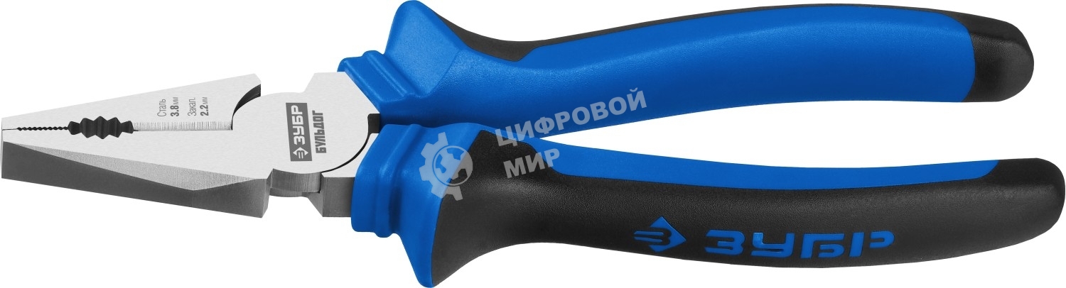 Комбинированные плоскогубцы Зубр БУЛЬДОГ 200 мм, Профессионал 2201-1-20_z02