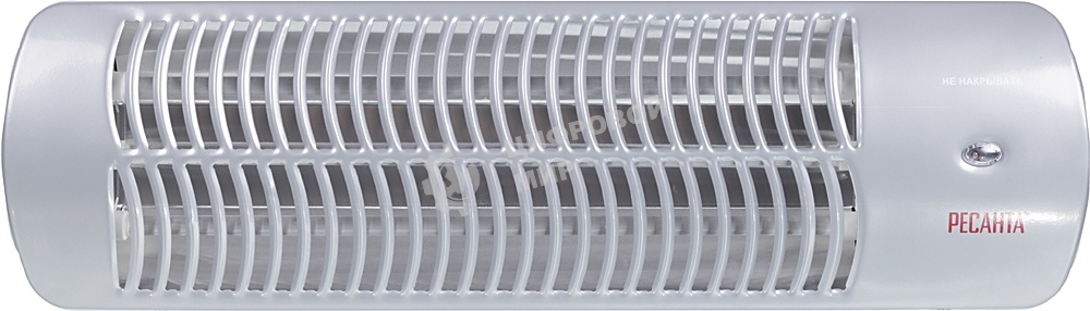 Обогреватель инфракрасный Ресанта ИКО-1500Л, серый, кварцевый, 1500 Вт, 25 м2, термостат