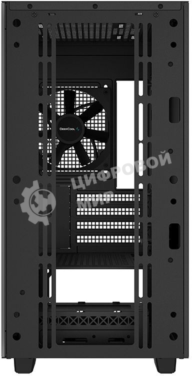 Компьютерный корпус Deepcool CH370 черный без БП mATX 1x120мм 1xUSB 2.0 1xUSB 3.0 audio bott PSU