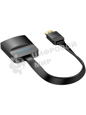 Мультимедиа конвертер Vention HDMI > VGA + аудио, гибкий, плоский