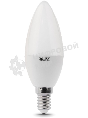 Лампа светодиодная LED Gauss 8Вт E14 220В 2700К Elementary свеча 33118