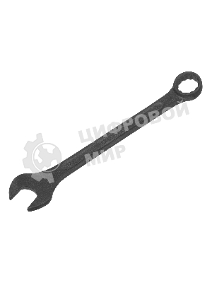 Набор ключей комбинированных Сибртех, 8 - 17 мм, 6 шт., CrV, фосфатированные, ГОСТ 16983