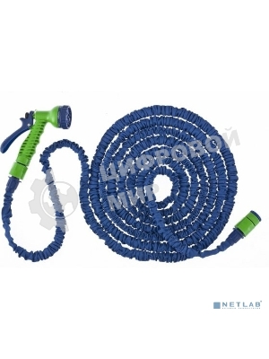 Набор Сибртех поливочный, растягивающийся шланг 15м, 7-реж пистолет, соед., адаптер