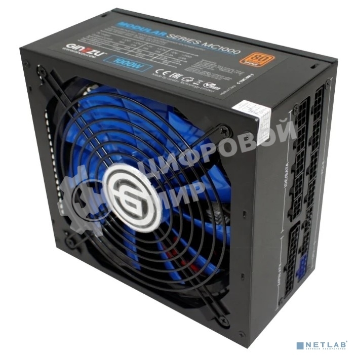 Блок питания Ginzzu MC1000 14CM 80 PLUS Bronze,