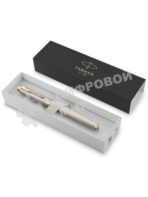 Ручка роллер Parker IM Monochrome T328 (2172955) Champagne PVD F черн. черн. подар.кор.