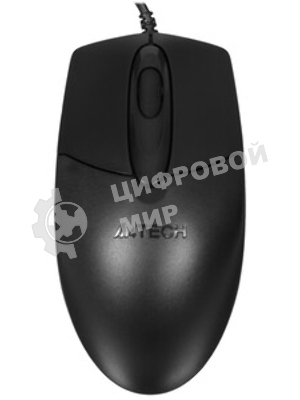 Мышь проводная A4Tech OP-720S черный, 1200 dpi, USB, кнопки - 3