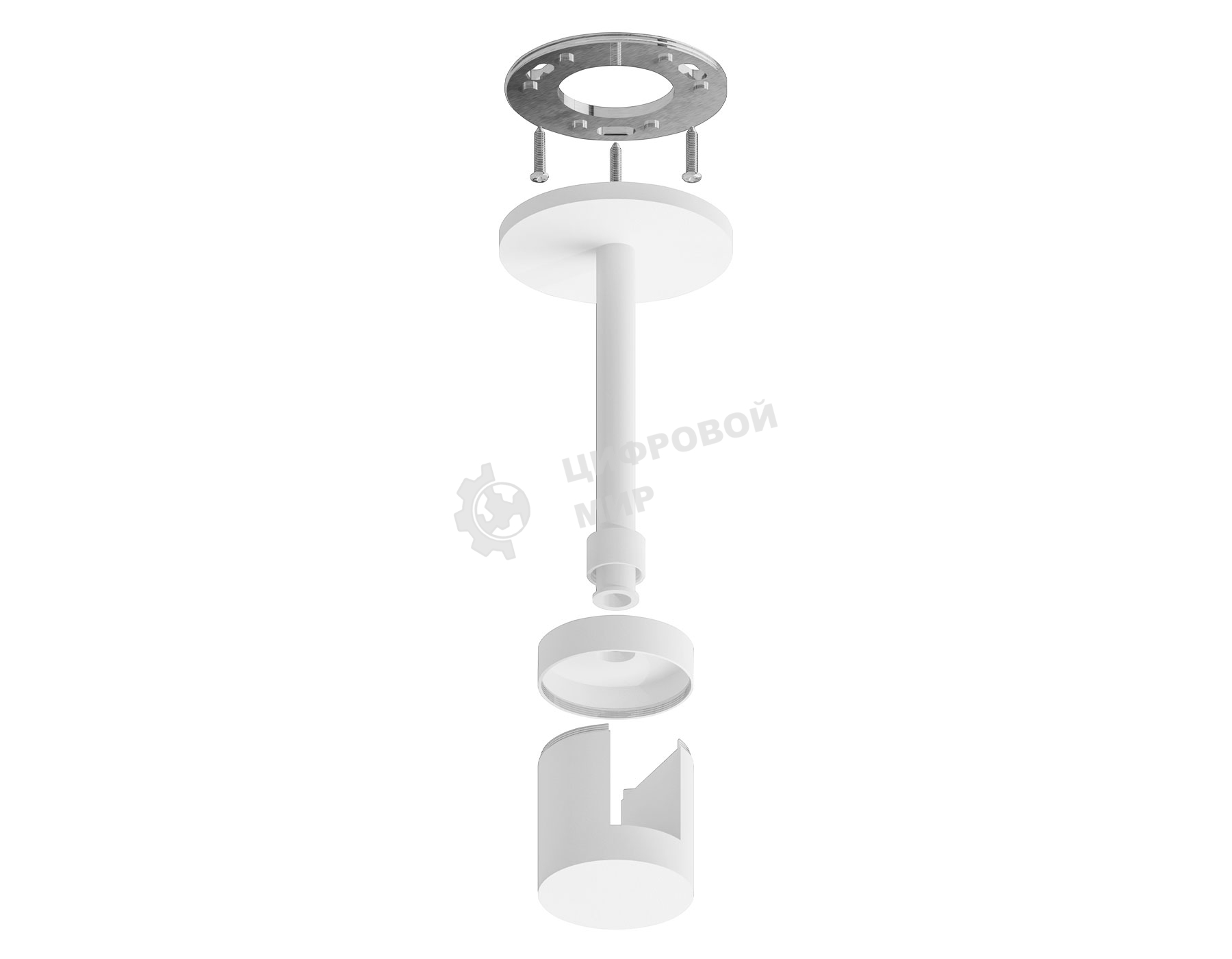 Крепеж накладной A9221 WH белый D20*100mm