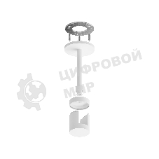 Крепеж накладной A9221 WH белый D20*100mm