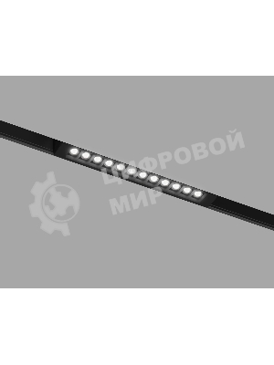Трековый линейный светильник Ambrella light GL8075 BK черный IP20 9W 3000-6000K 220V 24° 220*25*41