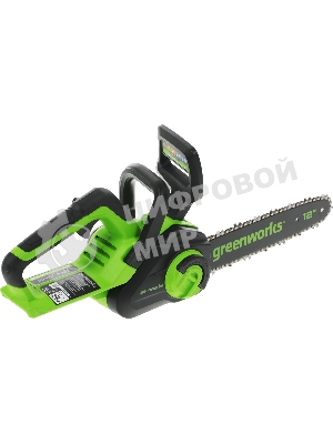 Цепная пила аккумуляторная GreenWorks GD24CS30K4, 24V, 30 см, бесщеточная, c АКБ 4 А·ч и ЗУ (2007007UB)