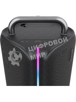 Колонка портативная Ural Молния Бит черный 420W 1.1 BT/3.5Jack/USB-C 10м 8000mAh (без.бат)