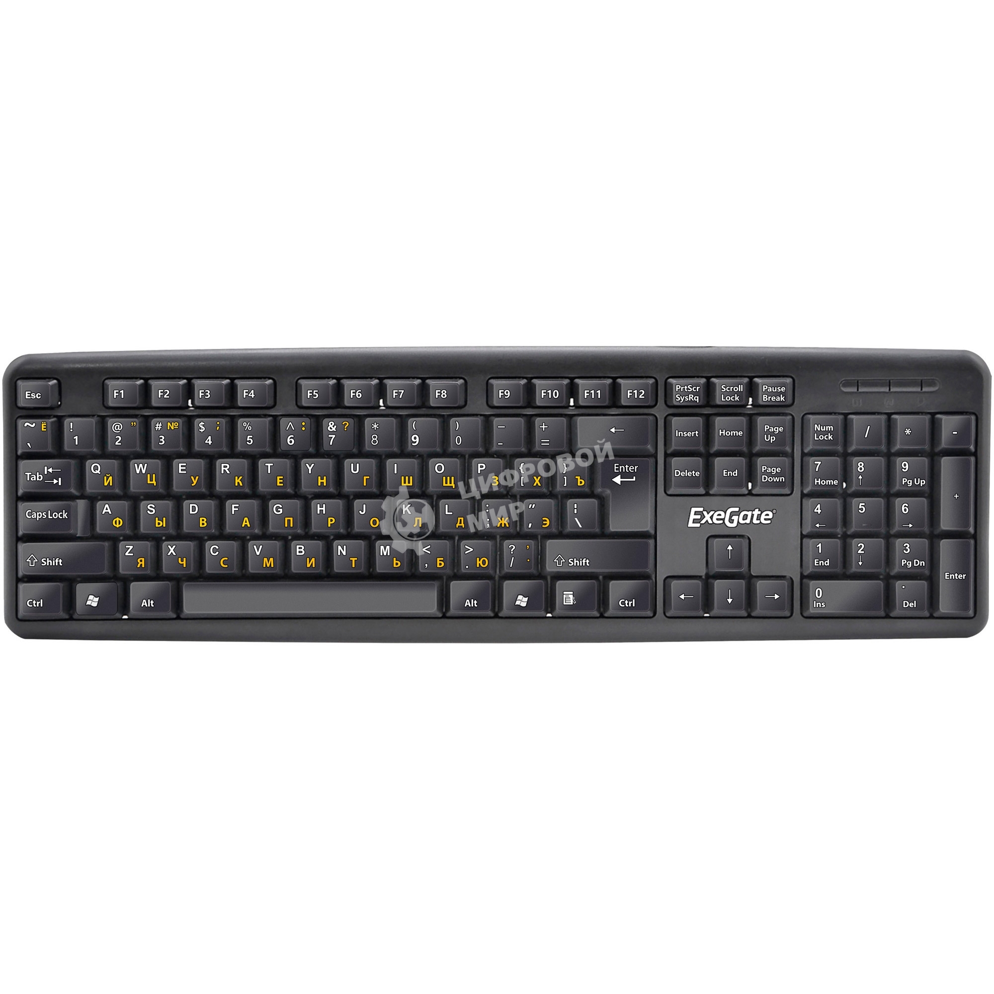 Клавиатура проводная ExeGate LY-331, USB, черный
