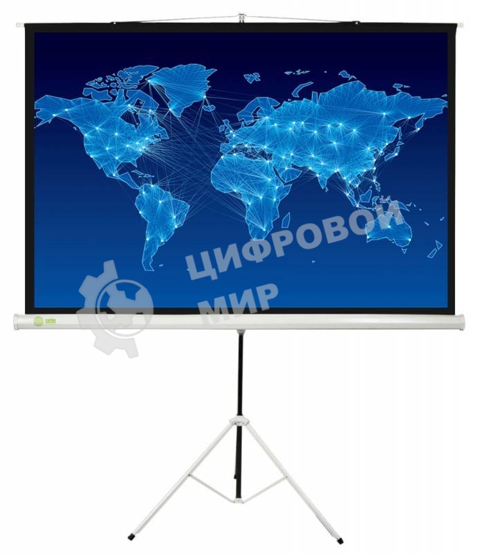 Экран Cactus 150x150 см Triscreen CS-PST-150x150 1:1 напольный рулонный белый