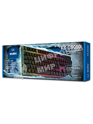 Клавиатура проводная SVEN KB-G8000 USB черный