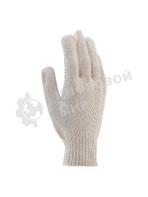 Перчатки трикотажные Сибртех, с ПВХ точкой, 7 класс
