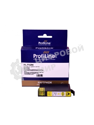 Картридж струйный ProfiLine PL-T1294 для принтеров Epson Stylus SX230/SX235/SX420/SX425/SX430/SX435/SX438/SX440/SX445/SX525/SX535/SX620/Stylus Office B42/BX305/BX320/BX525/BX535/BX625/BX630/BX635/BX925/BX935/WorkForce 7015/7515/7525 с чернилами Yellow