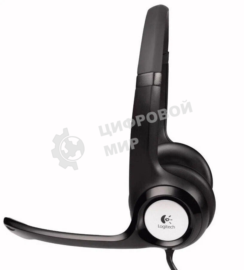 Гарнитура проводная Logitech Headset H390 USB черный