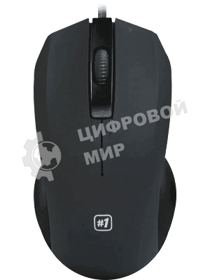 Мышь проводная Defender MM-310 черный, 1000 dpi, USB, кнопки - 3