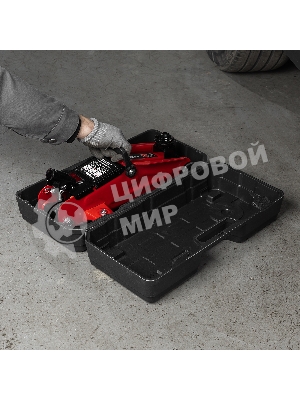 Домкрат гидравлический подкатной MTX 2 т, 140-340 мм, в пласт. кейсе