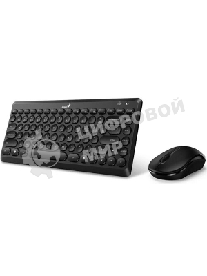 Комплект клавиатура+мышь Genius Luxemate Q8000 беспроводной, USB, 1600 DPI, чёрный