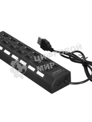 USB-концентратор Gembird UHB-U2P7-01, USB 2.0, 7хUSB, USB