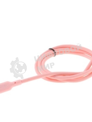 Кабель QUMO, MFI С94, Type-C на MFI Apple 8 pin, силиконовый, 1м, 2,22A, 9V, 20W, PD (розовый)