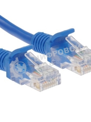 Патч-корд медный UTP Cablexpert PP10-1M/B cat.5e, 1м, литой, многожильный, синий