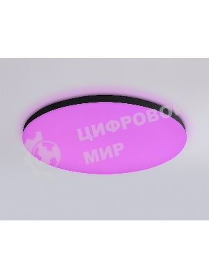 Умный светодиодный светильник FZ2004 BK черный IP54 20W 3000K-6500K+RGB Wi-Fi Алиса/Tuya/Smart Home/Alexa D300*55 (ПДУ ИК)
