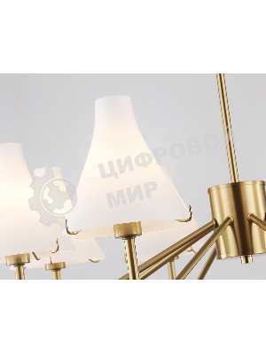 Люстра Ambrella light LH57135/8 BS/FR латунь/белый матовый E14/8 max 40W D800*650