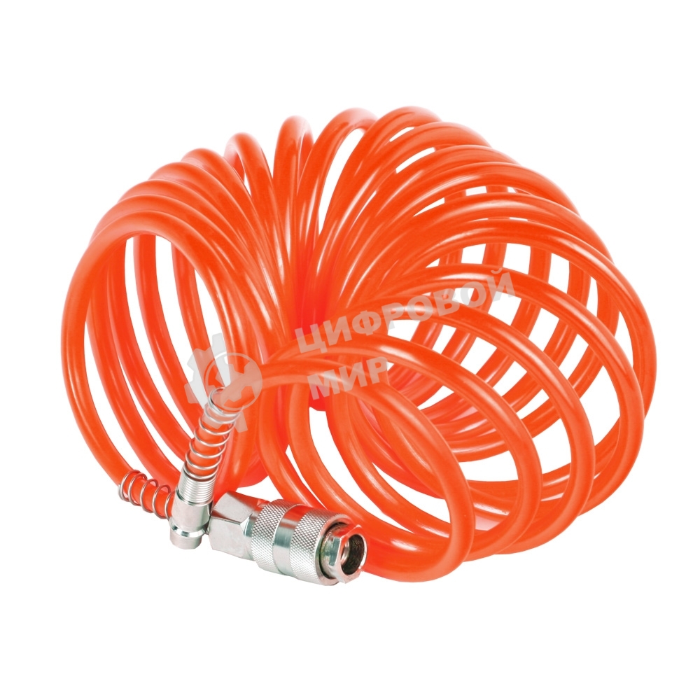 Шланг спиральный для пневмоинструмента PATRIOT PU 86x8мм полиамид быстросъем.