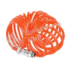 Шланг спиральный для пневмоинструмента PATRIOT PU 86x8мм полиамид быстросъем.
