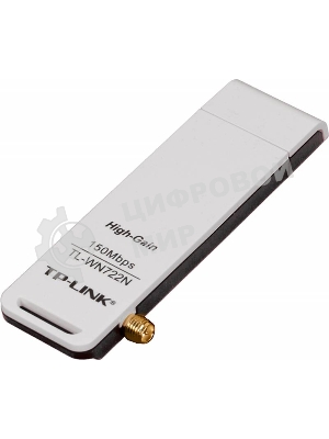 Адаптер TP-Link SOHO TL-WN722N 150Mbps High Gain Wireless N USB Adapter with Cradle, 1T1R, 2.4GHz, 802.11n/g/b, 1 detachable antenna