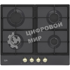 Встраиваемая газовая варочная поверхность Beko HIAG 64225 SAR, Антрацит